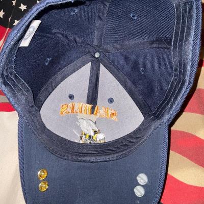 SEABEES HAT WITH PINS AND SHIRTS