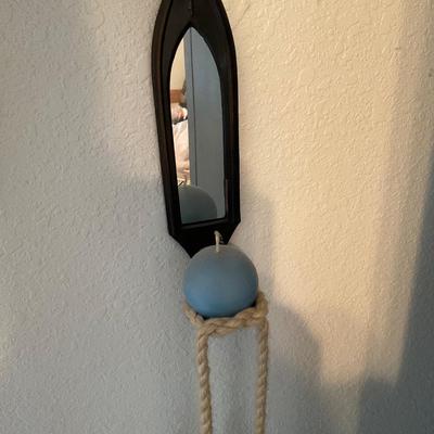 Small Arch Mirror With Candle Holder