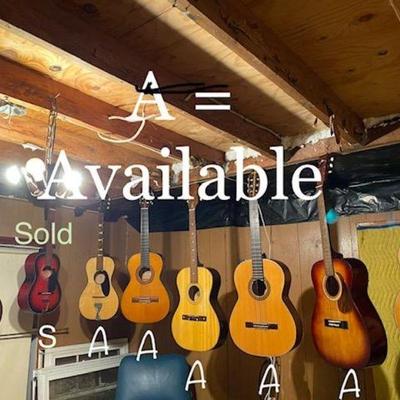 Available about 8-10 1920s -1960 Quality Acoustic Guitars Nice hard to get  vtg  wood sound   Low Prices
**** Not all showing in pic...