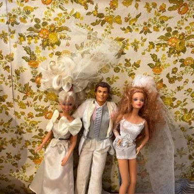 Donnie Osmond and Barbie Wedding dolls

