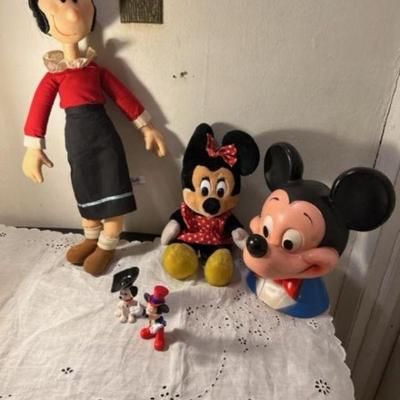 Olive Oyl and Mickey Bank Sold
