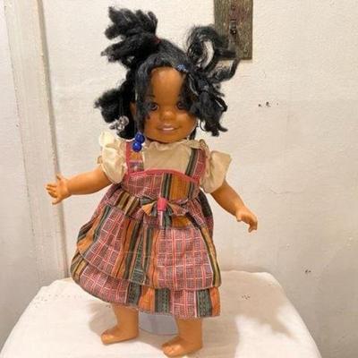 Realistic Adorable Little Girl Doll African American