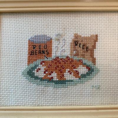 Lot of 3 Framed Crosstitch