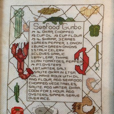 Lot of 3 Framed Crosstitch