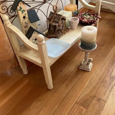 Small Bench With Miscellaneous