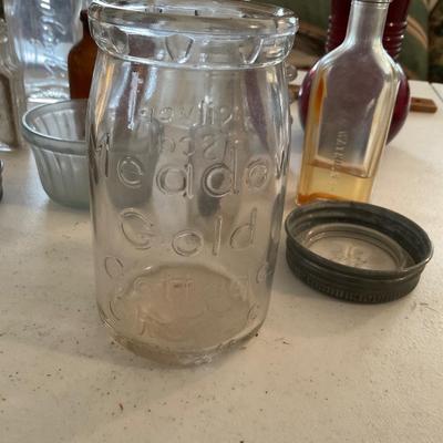 Antique Bottles And Jar Lids