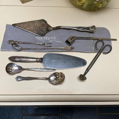 1345 Serving Pieces Silver Plate