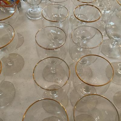 Wine Glasses And Miscellaneous Glass