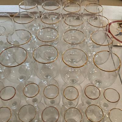 Wine Glasses And Miscellaneous Glass