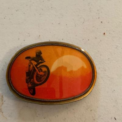 Vintage Dirt Racing Belt Buckle