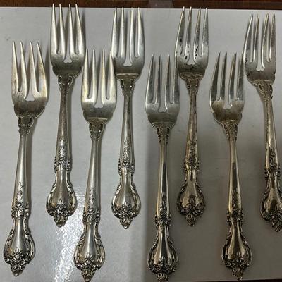 1346 Delacourt Sterling 1966 Salad Forks