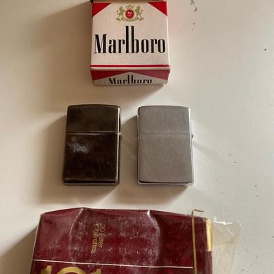 Two Vintage Zippo Lighter