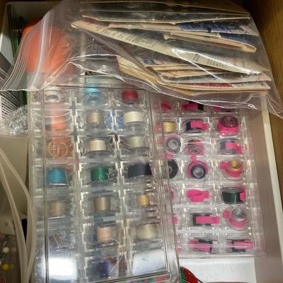 Sewing Cabinet With All The Supplies
