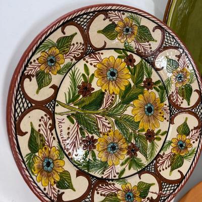 8 large Ceramic plates