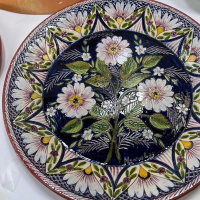 8 large Ceramic plates