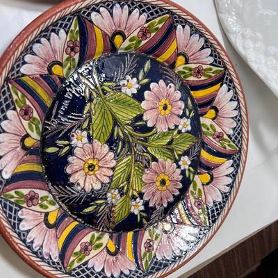 8 large Ceramic plates