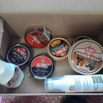 20 Pairs of socks, Black men's New Balance shoes size 11 and shoe polish