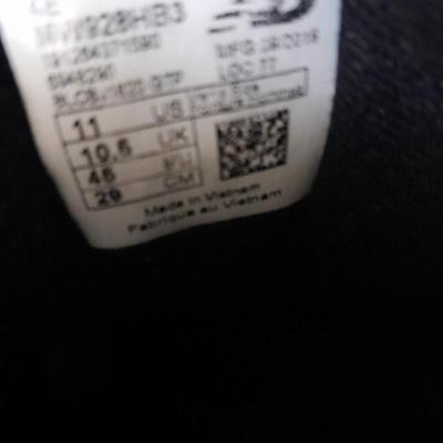20 Pairs of socks, Black men's New Balance shoes size 11 and shoe polish