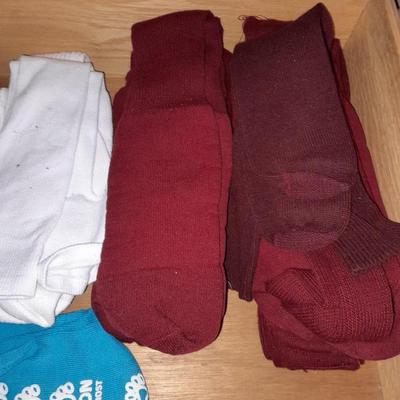 20 Pairs of socks, Black men's New Balance shoes size 11 and shoe polish