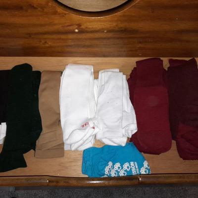 20 Pairs of socks, Black men's New Balance shoes size 11 and shoe polish