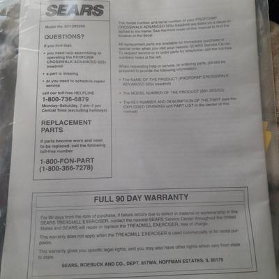 Nice Pro-Form Crosswalk Advanced 525x Treadmill Folding Spacesaver! Like new!