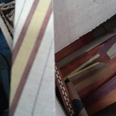 Box of Wood for crafting, Marblewood, Poplar, Cocobolo, and more