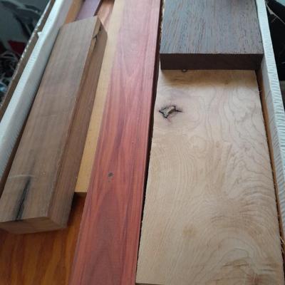 Box of crafting wood, Make your own pens! red wood, hardwoods, maplewood and more!