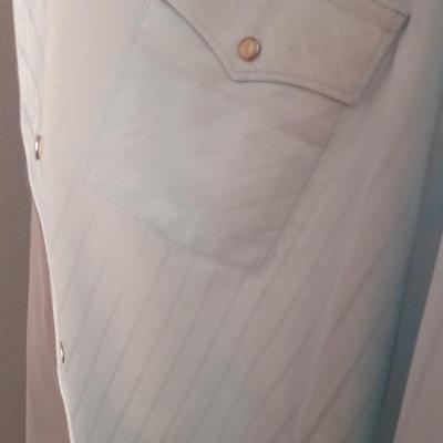 Men's long-sleeved shirts, pearl snap wrangler, and more XXL, 34-35
