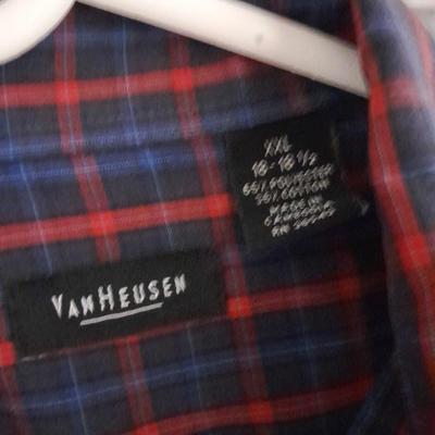 Men's long-sleeved shirts, pearl snap wrangler, and more XXL, 34-35