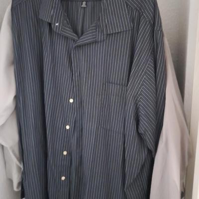 Men's long-sleeved shirts, pearl snap wrangler, and more XXL, 34-35
