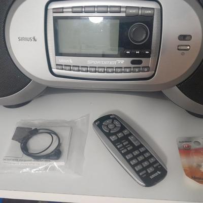 Sirius Sportster Boombox with remote control and Extras!