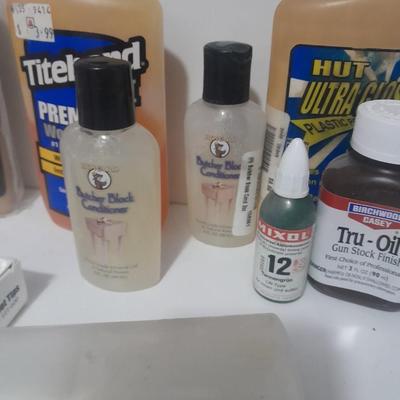 Assortment of Chemicals and Glues for crafting woodwork and other crafts