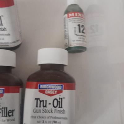 Assortment of Chemicals and Glues for crafting woodwork and other crafts