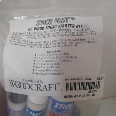 Assortment of Chemicals and Glues for crafting woodwork and other crafts