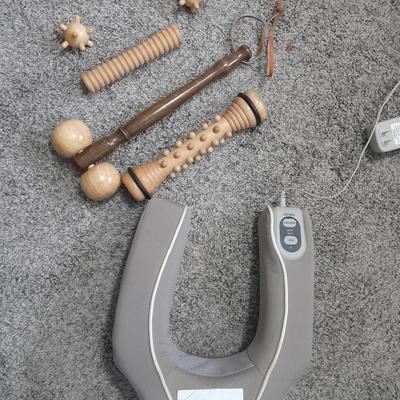 Wooden Massagers and a heated neck massager Time for some relaxation!