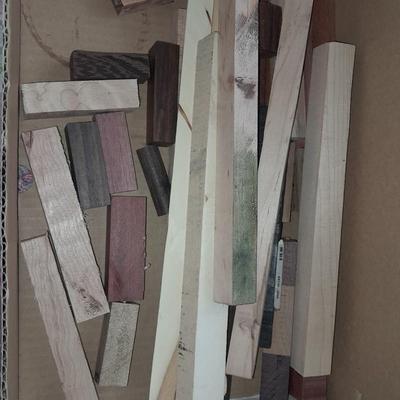 Box of crafting hardwood, Maplewood, poplar. and more