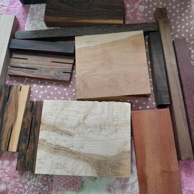 Box of crafting hardwood, Maplewood, poplar. and more