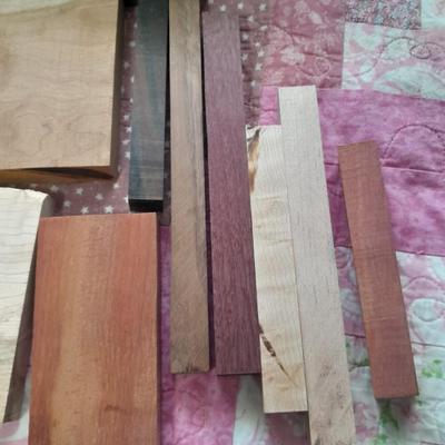 Box of crafting hardwood, Maplewood, poplar. and more