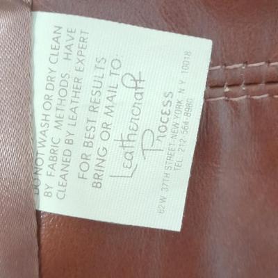 Vintage ADLER 48L Brown Leather Jacket