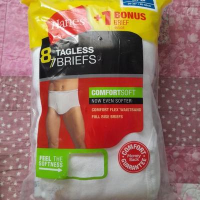 Package of Men's L/G New Briefs and 2 packs of new socks