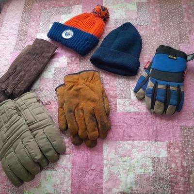 Winter hats, and gloves