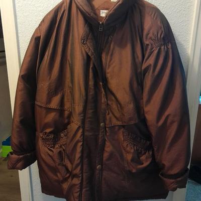 John Weitz Down Winter coat and hood with hat, and 100% pure new wool scarf