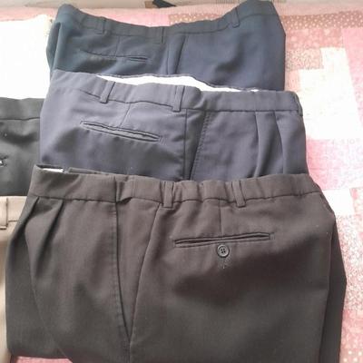 6 pair of Men's pants Sheplers, 42, Flexslax, Kentworth, and more