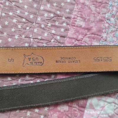 Two Clip on Suspenders and Two leather belts