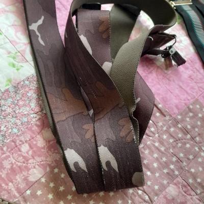 Two pairs of Suspenders and Two leather belts