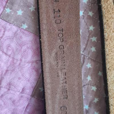 Two pairs of Suspenders and Two leather belts