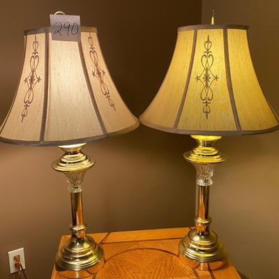 Brass Tone Lamps