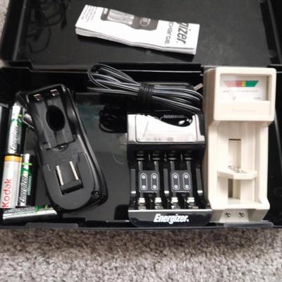 Energizer Battery chargers in plastic case with digital multimeter