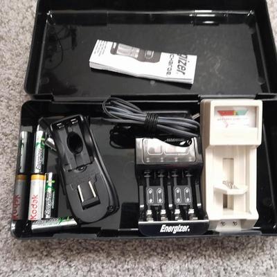 Energizer Battery chargers in plastic case with digital multimeter