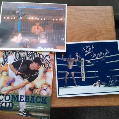 Autographed Sports memorabilia